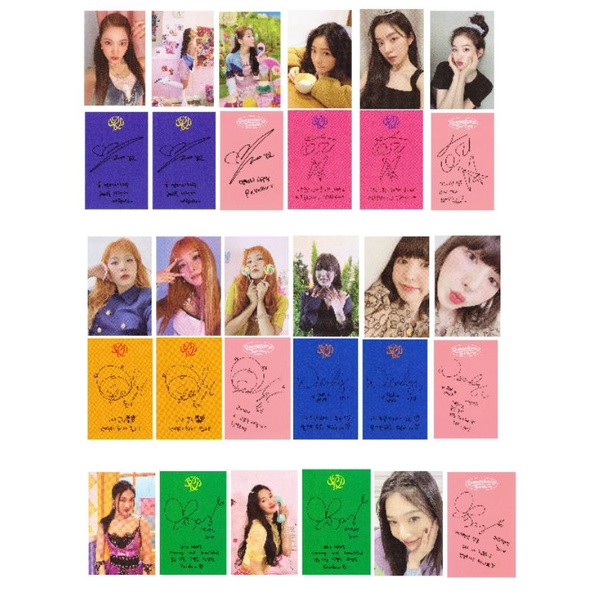 [unofficial] photocard red velvet queendom