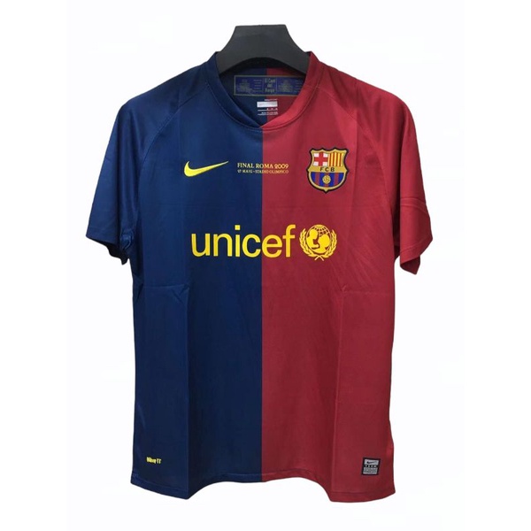 Jersey club barcelona home retro final roma 2009 grade ori