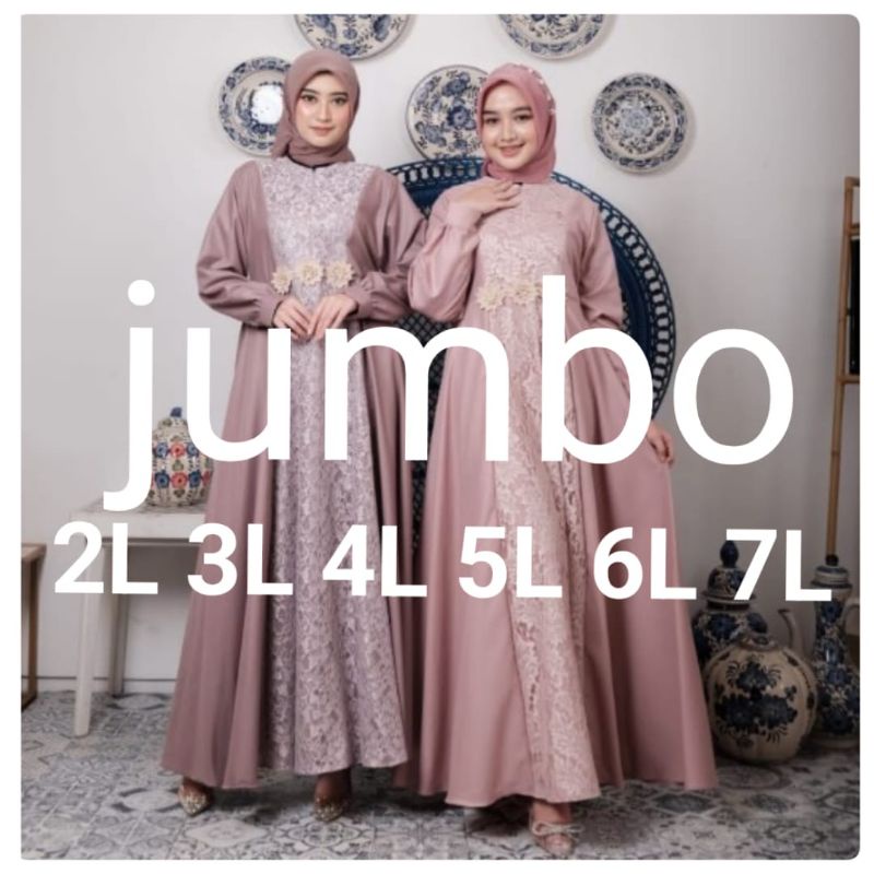 Gamis Toyobo Jumbo Gamis Wanita Muslim Gamis Toyobo Premium Gamis Nyaman Adem Gamis Pesta
