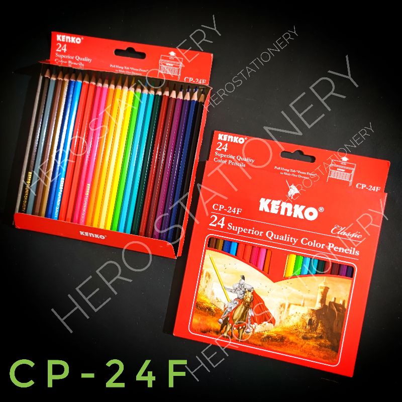 

Pensil warna kualitas super kenko classic 24 warna CP-24F