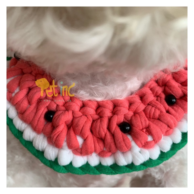 Pet premium handmade watermelon bib