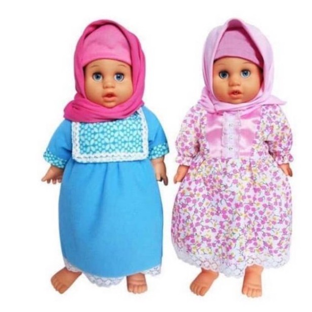 MAINAN BONEKA ANISA HIJAB PINTAR BISA NANGIS NGAJI