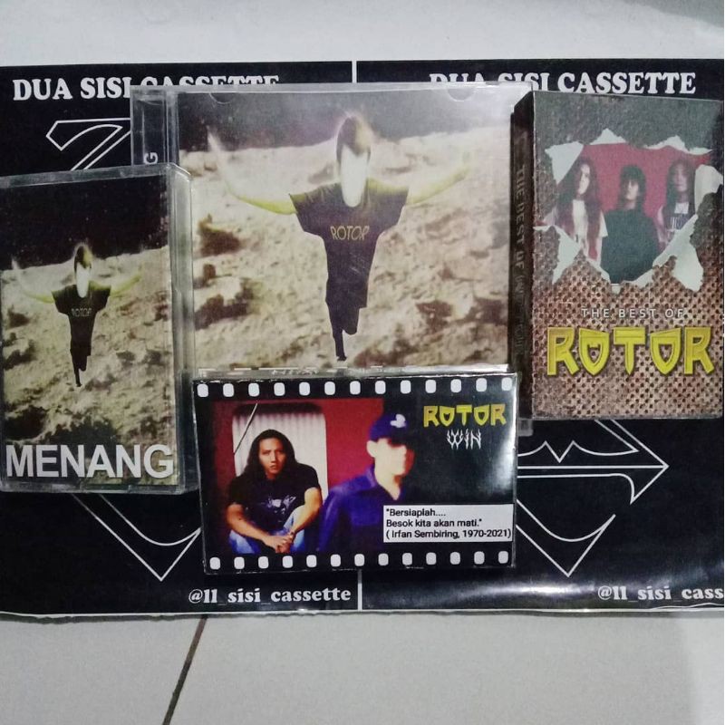 paket kaset pita dan cd rotor - win - menang - the best