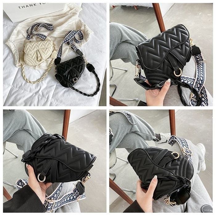 BJ57350 - BEIGE/BLACK - TAS SLEMPANG WAVE KEKINIAN HANDBAG SLEMPANG SLINGBAG CROSSBODY IMPORT TAS WANITA FASHION IMPORT MODIS ELEGAN TERMURAH TERLARIS TERBARU BAGSTORE JAKARTA TAS BATAM CR7350 GT1734 JT8350 LT2083 BQ3507 EL5899