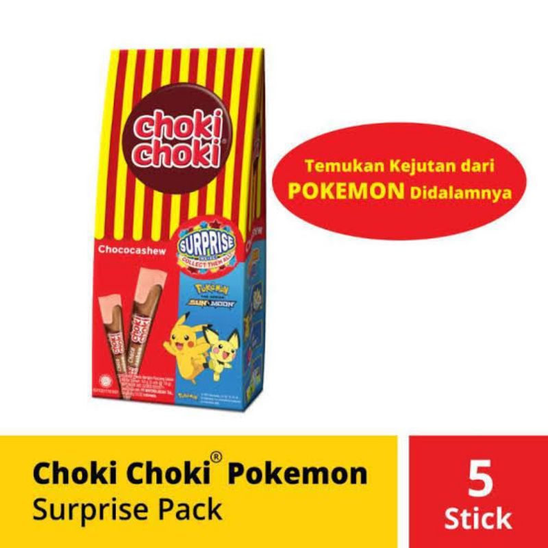 

Choki Choki Surprise Chococashew 45 gr isi 5 Stik x 10 gr #CNS