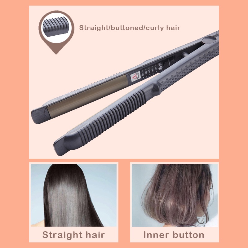 Catokan Rambut 3in1 Lurus &amp; Keriting Curly Pelurus Pengeriting Rambut Hair Straightener