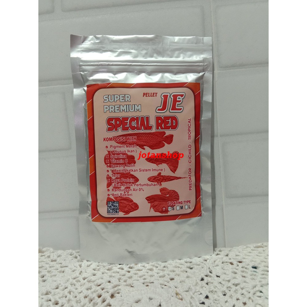 Pellet JE Super Premium pakan makanan ikan hias lohan louhan aquarium aquascape