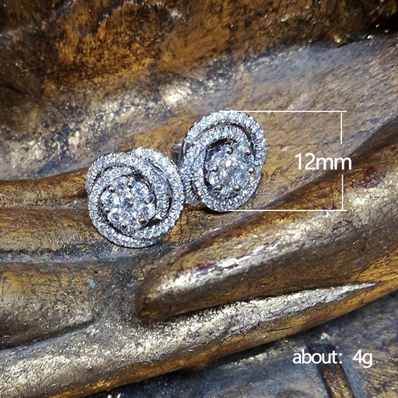 Anting Stud Cubic Zirconia Serbaguna Untuk Aksesoris Pesta Pernikahan Wanita