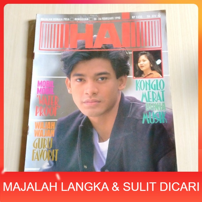 Majalah HAI No.8 Feb 1990 DONNY DAMARA Langka