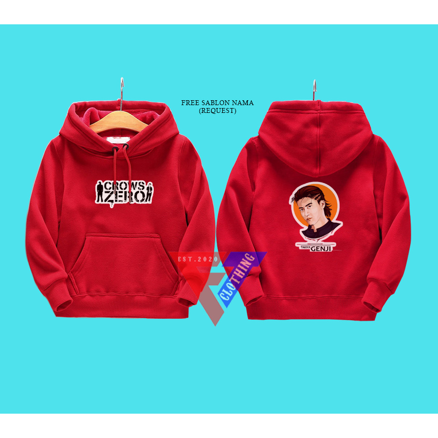 Jaket Hoodie Anak Crows Zero Takiya Genji