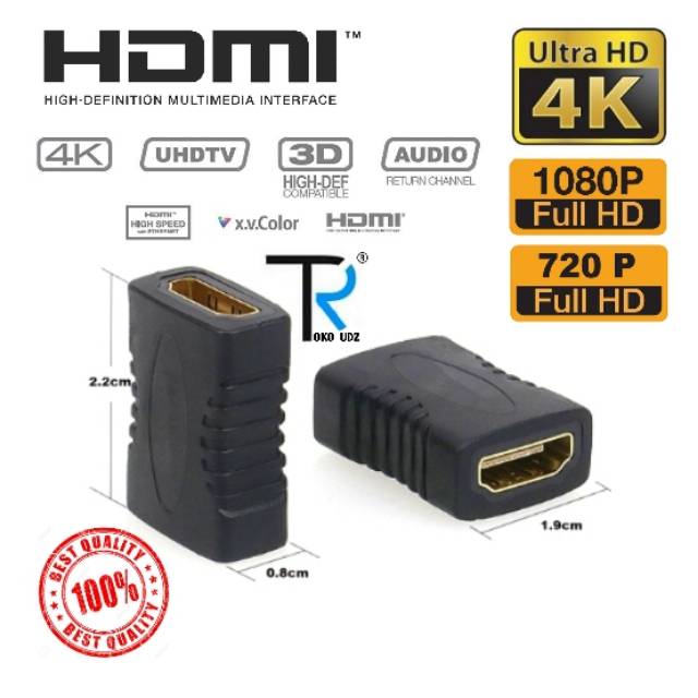 HDMI Konektor Connector Female to Female DVD TV Video