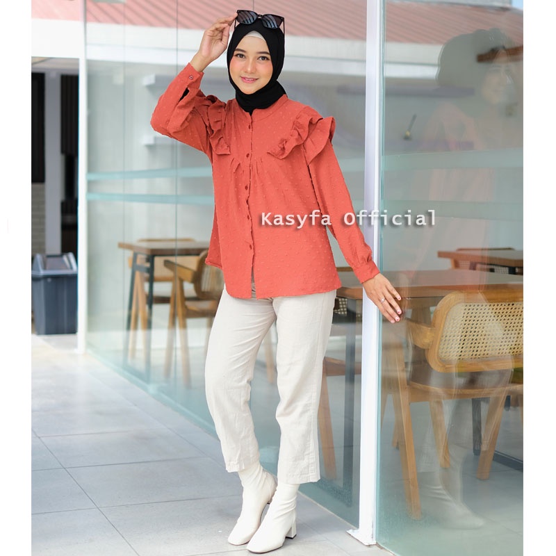 KEMEJA URAGIRI REMPEL DEPAN // SAKURA TOP BLOUSE