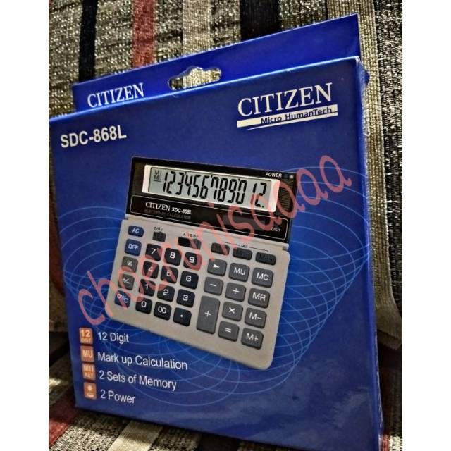 

Citizen Kalkulator SDC - 868L