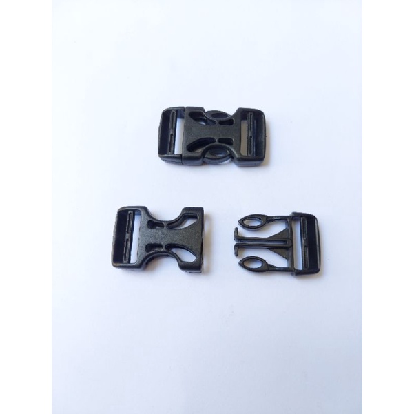 slop kunci sodok 25 mm dua sisi buckle acetal asesoris tas 2.5 cm