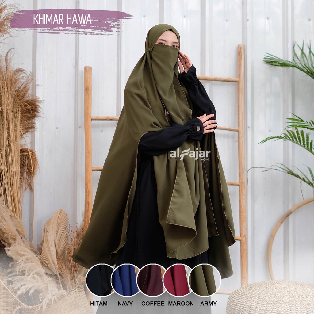 Khimar Jumbo Handsplit Hawa by Alfajar