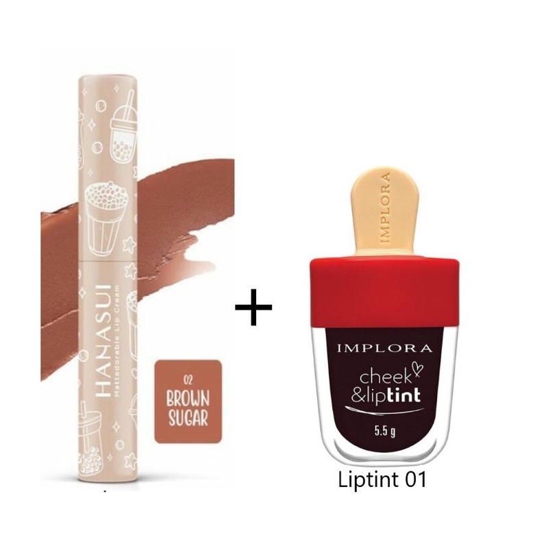 hàñàśûî Ombre paket Hanasui Boba 02 + Implora liptint 01