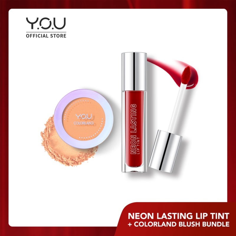 YOU Bundle Neon Lip Tint + Colorland Blush