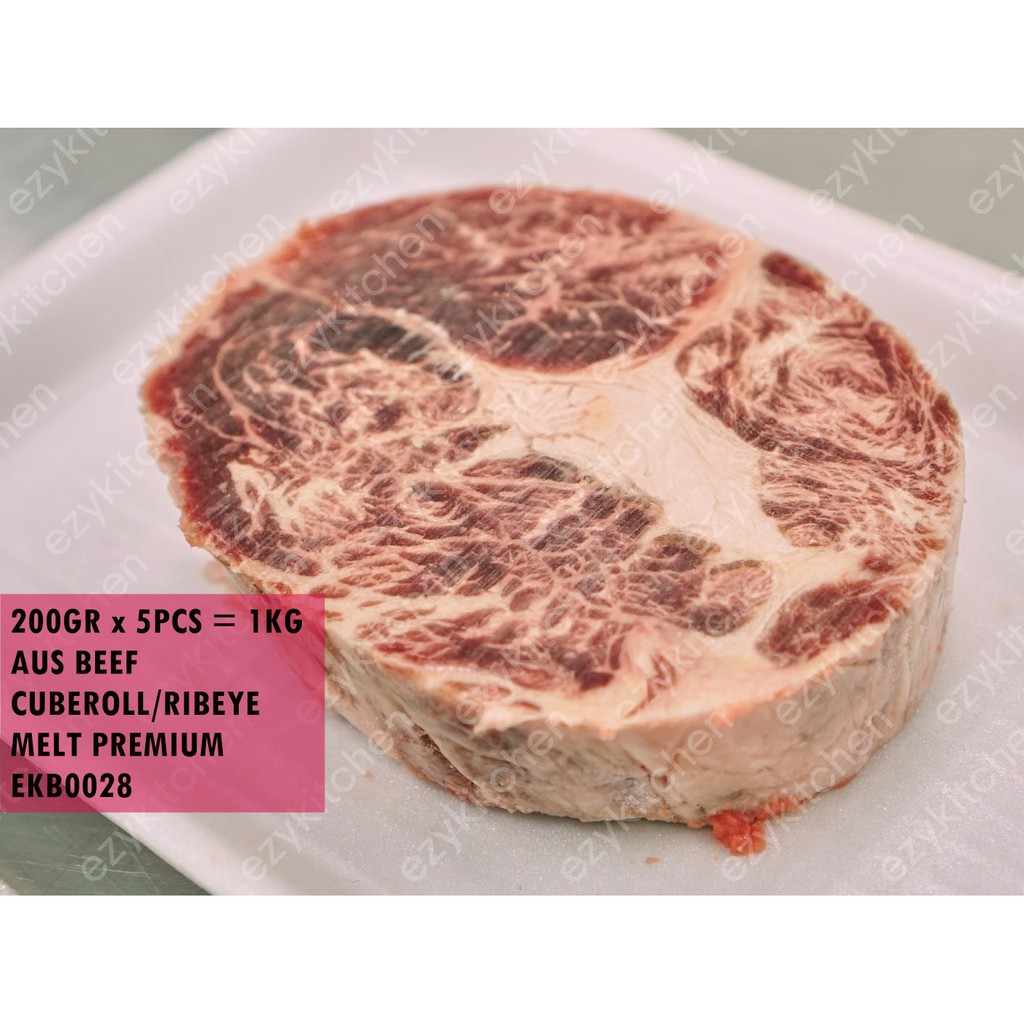 

1kG Daging Steak AUS Ribeye Meltik / Meltique Wagyu Premium Beef 1 Ulasan