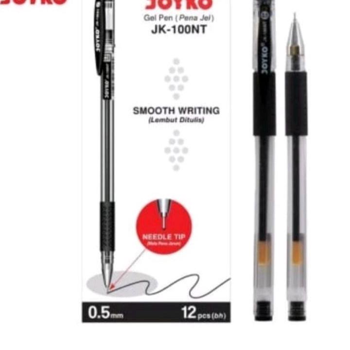 

⸨HaM♜⸩ ⭐️ Pulpen Gell Joyko Jk - 100 / Jk - 100NT / (12pcs) Harga.murah