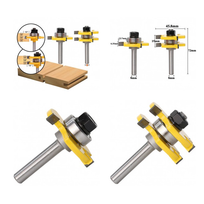 mata  router  set Tongue Groove AS 8mm mata  profil panel   mata  router  set Tongue Groove AS 8mm mata  profil panel