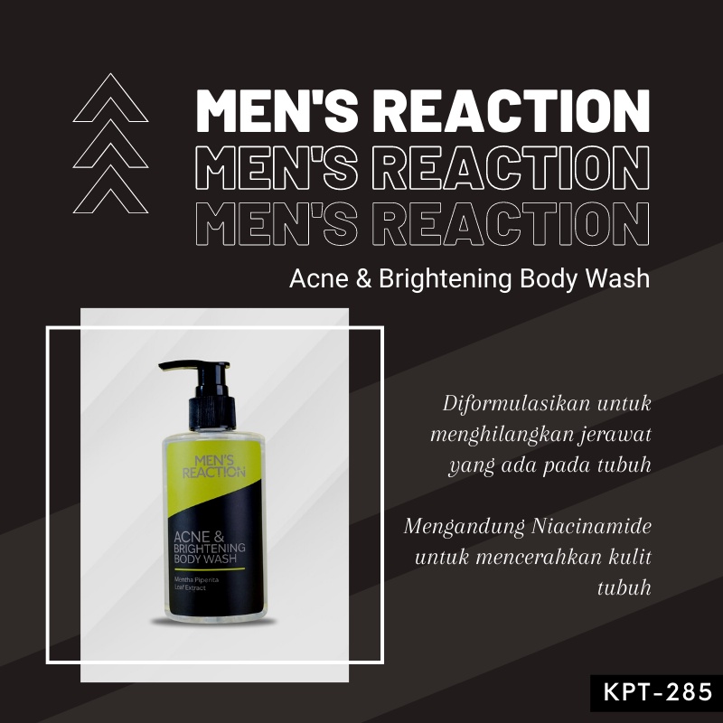 ACNE BODY WASH MENS REACTION Sabun mandi jerawat sabun pencerah sabun mandi menghilangkan bekas jerawat mencerahkan kulit sabun wangi lembut sabun kesehatan