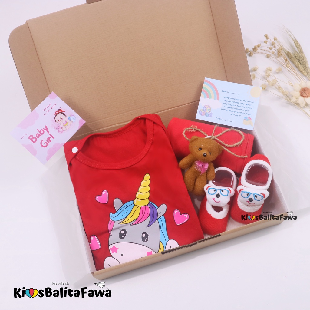 [PLAYFUL] Hampers Baby New Born Kado Lahiran 0-6 Bulan / Set Bayi Perempuan Laki-Laki Jumper