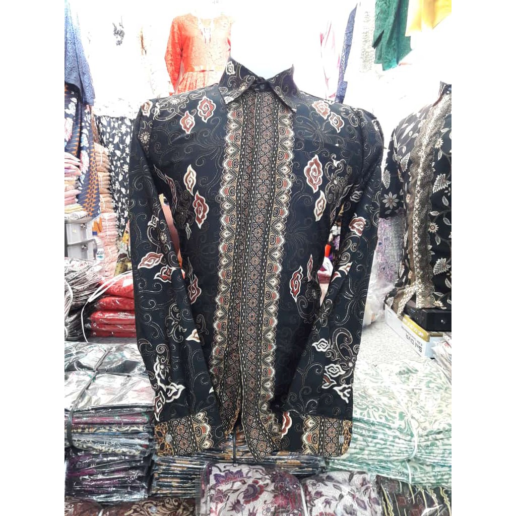 KEMEJA BATIK PRIA MEGA MENDUNG COKLAT