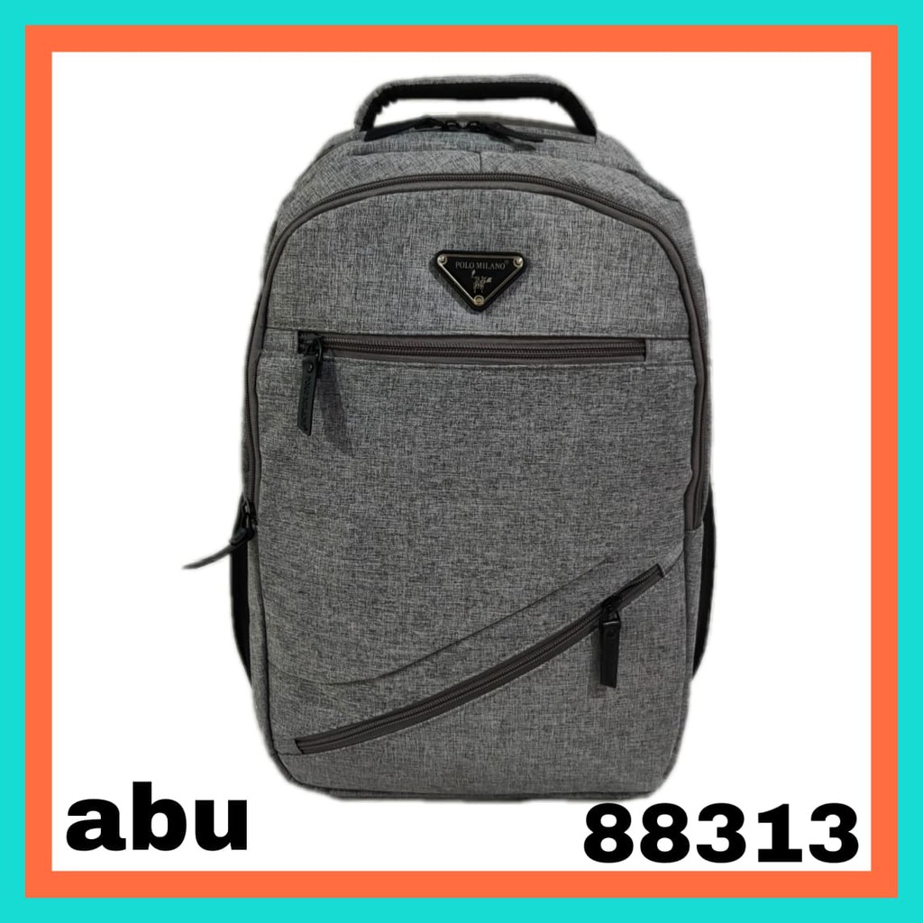 Tas Pria RANSEL POLO MILANO 88313 MURAH BACKPACK Tas KERJA Tas TARVELING Tas Unisex