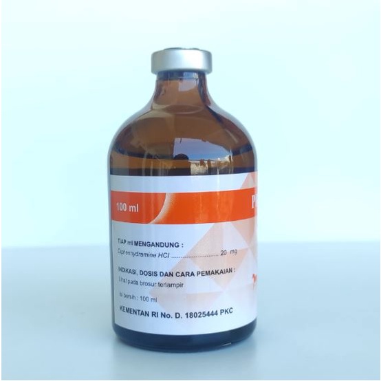 PRODRYL Inj. 100ml - Antihistamin Anti Alergi hewan TERNAK SAPI KAMBING KUDA- mirip VETADRYL SANBE