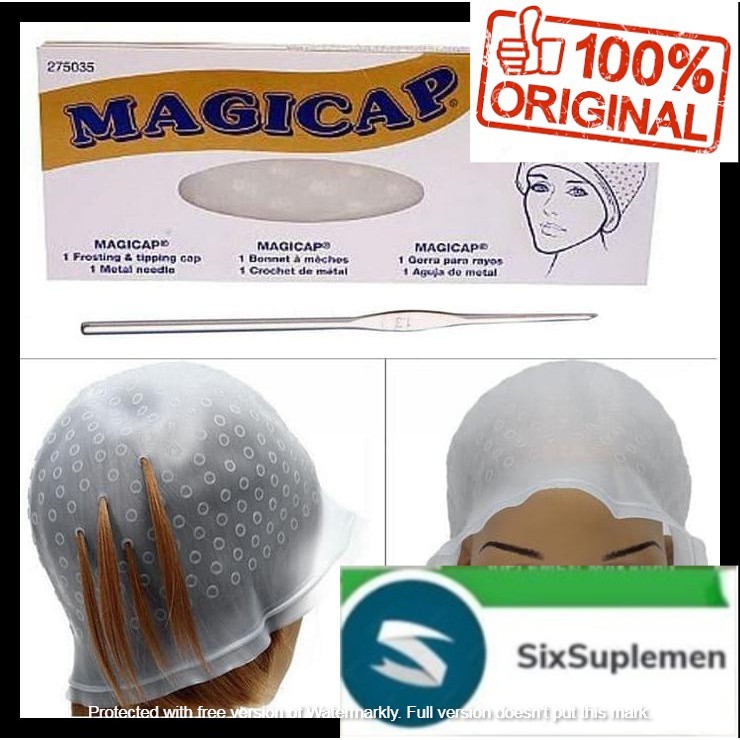 Topi Magicap Highlight Karet Silicone / Cat Rambut + Kaitan