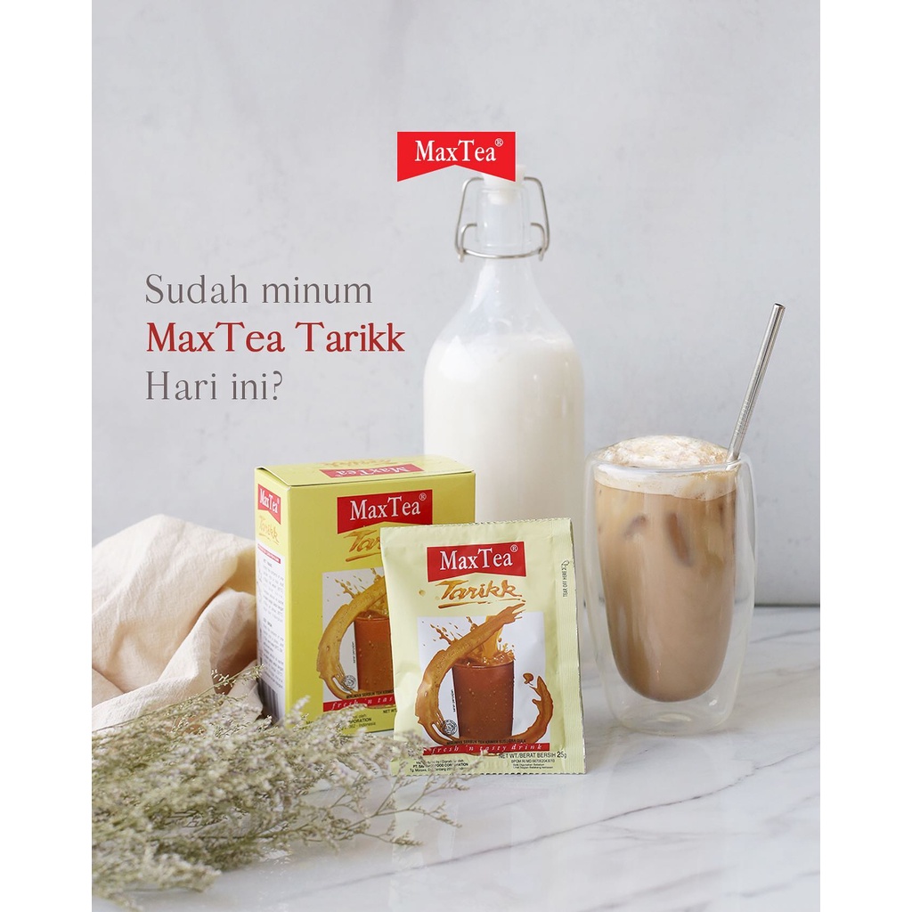 Max Tea Maxtea / TEH TARIK / 1 PACK Isi 30 Sachets Sachet ( 750 gram )