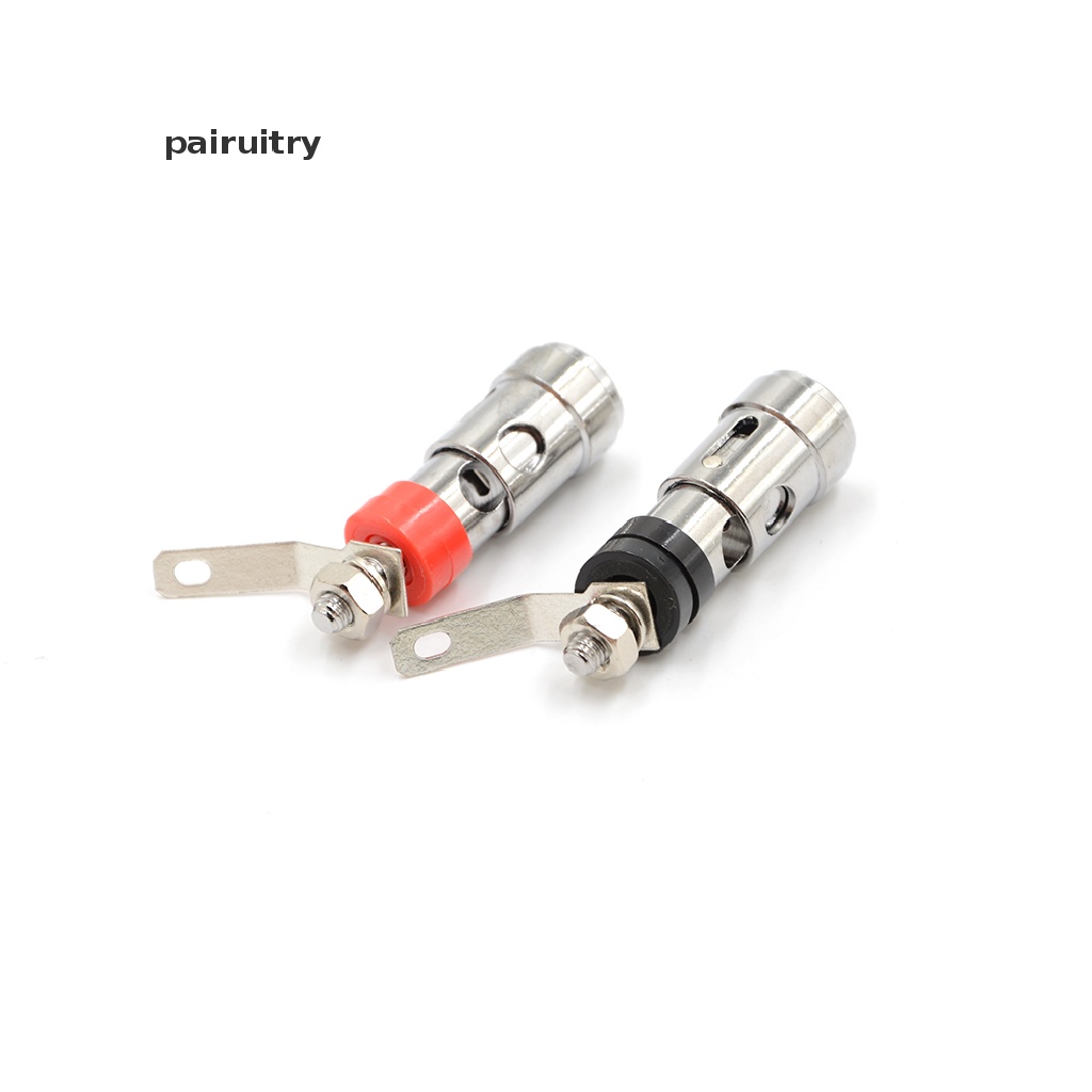 Prt 2pcs Terminal Binding Post Tipe Pegas Lapis Nikel Untuk Speaker Audio AMP PRT