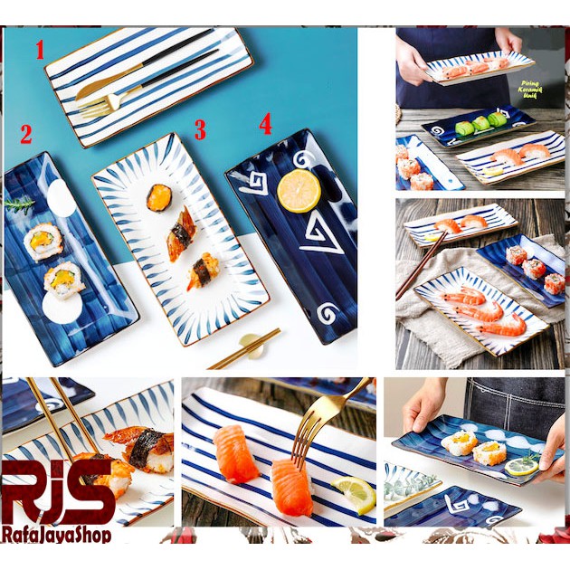 Piring Keramik Unik RECTANGLE