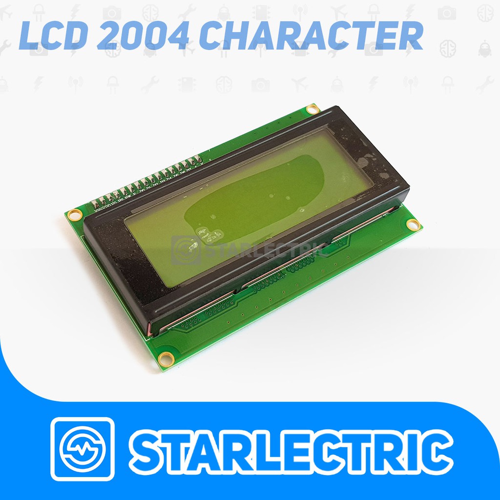 LCD 20x4 2004 dengan I2C backpack Display Arduino