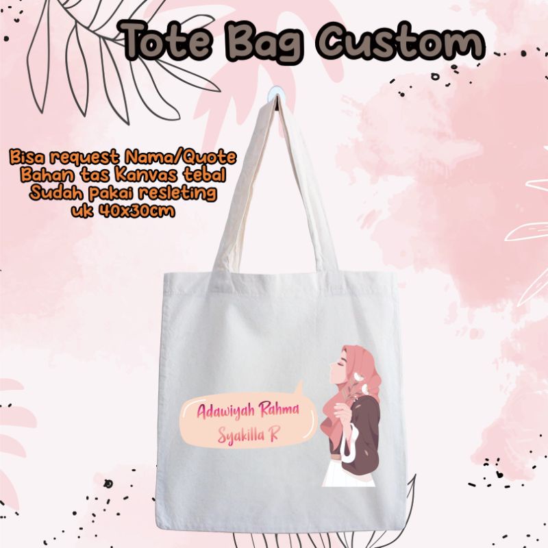 ToteBag Custom Tas perempuan Tote bag lucu Tote Bag Custom