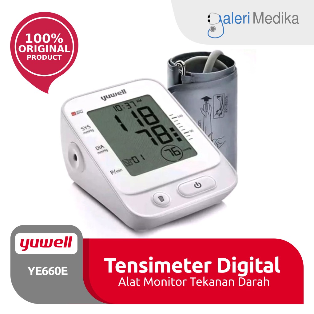 Tensimeter Digital Yuwell YE660E - Alat Monitor Tekanan Darah