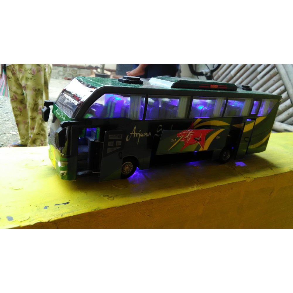 Miniatur Bus Arjuna Samba | Miniatur Bus Indonesia | Miniatur Bus Full Spek | Miniatur Bus Skala 43