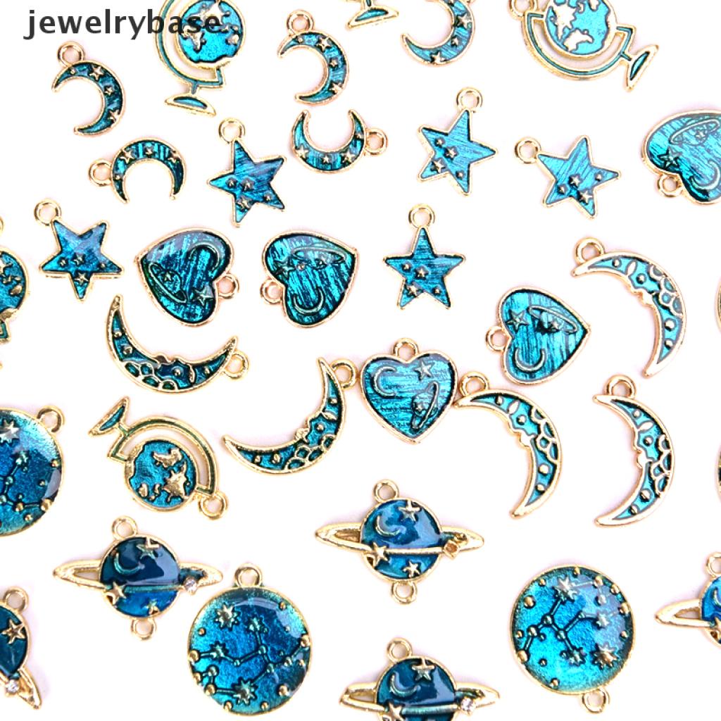 10pcs / Set Liontin Enamel Alloy Seri Universe Untuk Kerajinan Perhiasan Charms