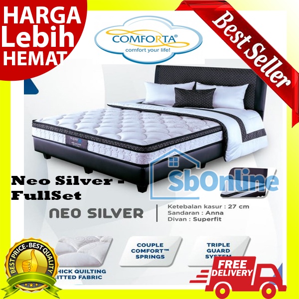 Springbed Comforta Superfit Neo Silver - FullSet