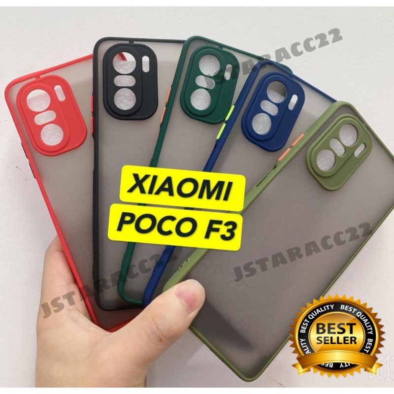 CASE AERO XIAOMI POCO F3 MATTE PC COLOUR  PREMIUM CASING