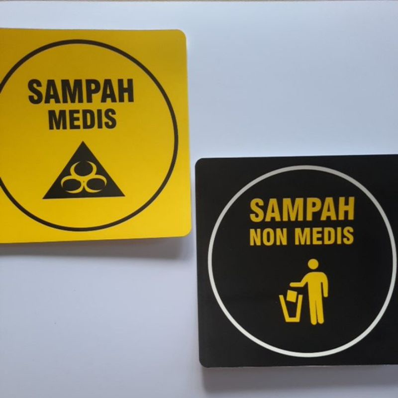 

Stiker Sampah Medis Non Medis | Stiker Tempat Sampah