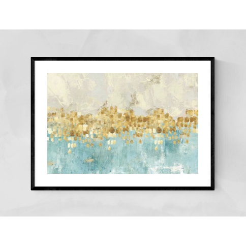 Produk Terbaru - Lukisan Abstrak / Frame Prints Contemporary Wall Art - Dancing Stars