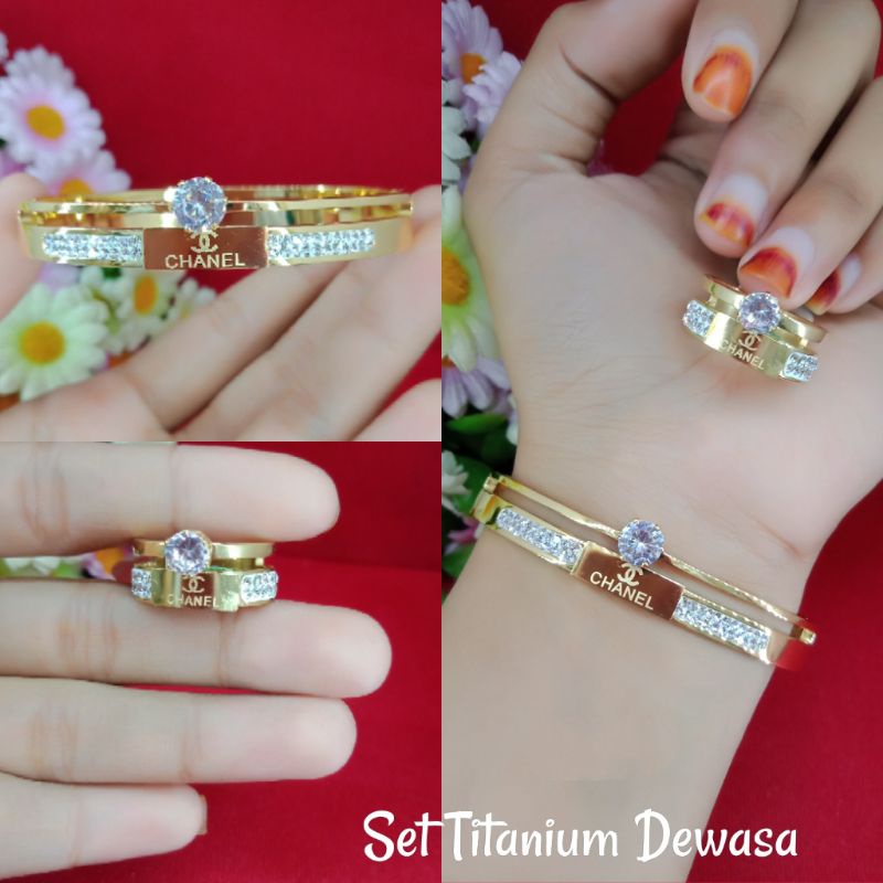 {LIMITED EDITION} PERHIASAN TITANIUM PERMATA SWAROVSKI HIGH QUALITY PREMIUM