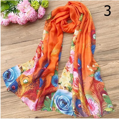 READY!! SYAL/PASHMINA  WANITA MULTICOLOUR FASHION IMPORT #100456