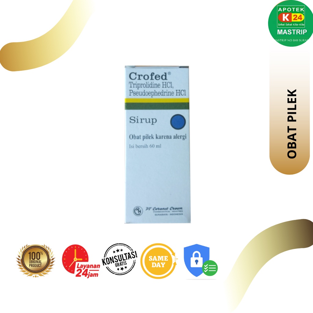 Crofed Sirup / Pilek / 2 tahun - Dewasa / 60ml