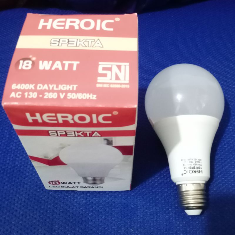 Heroic lampu Hemat Energi lampu led spekta heroic SNI bergaransi