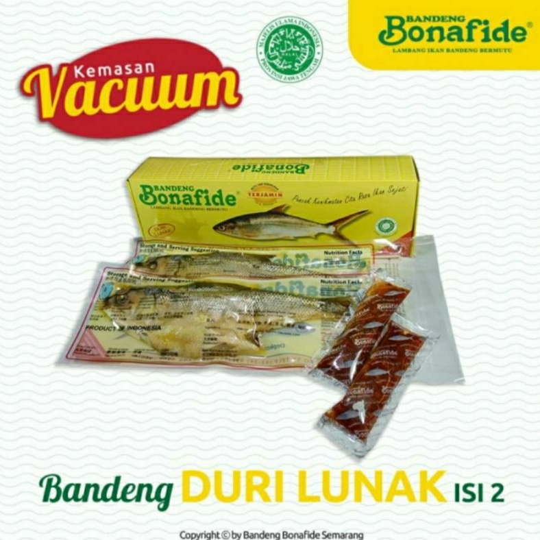 

Bandeng Duri Lunak Bandeng Bonafide Vaccum (Isi 2 ekor)