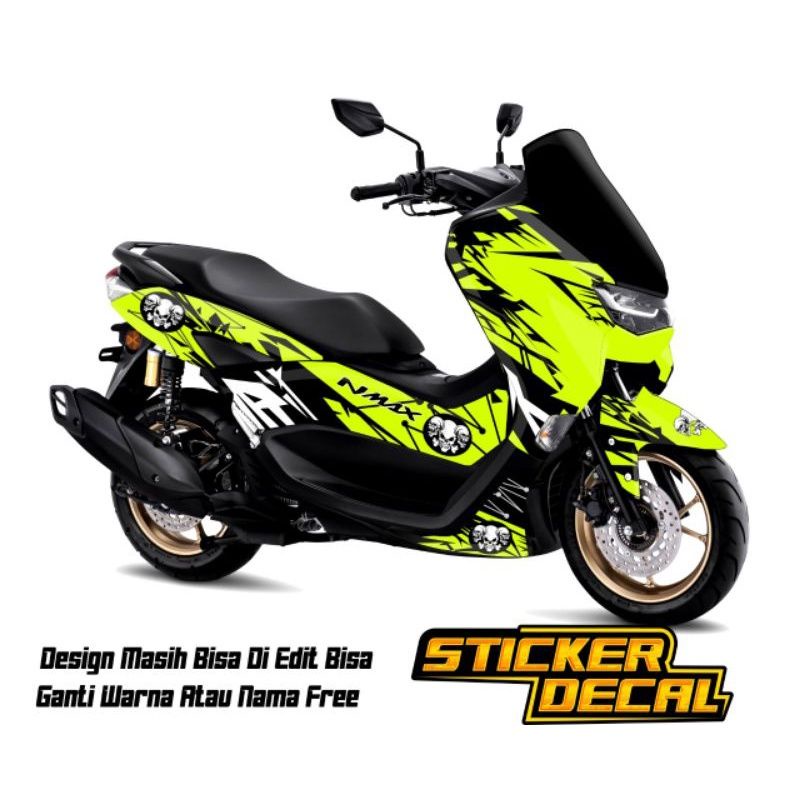 striping stiker decal full bodi nmax new motif grafis tengkorak