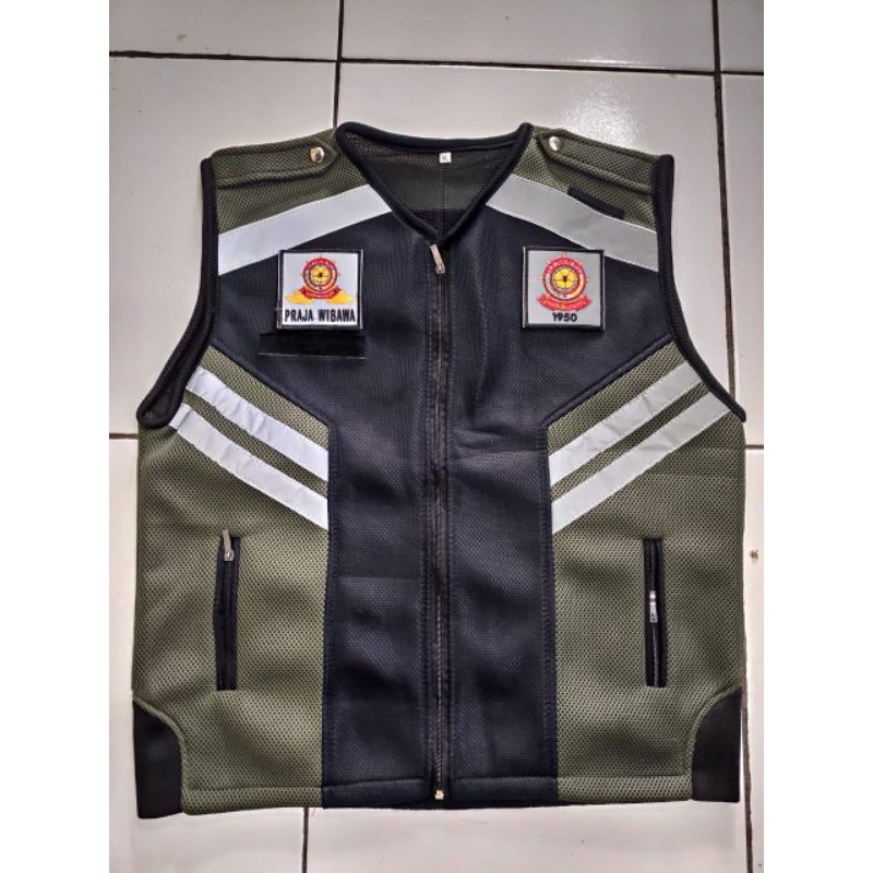 Rompi Double Mess POL PP|Rompi POL PP|Rompi Hijau POL PP jaring|Rompi jaring POL PP