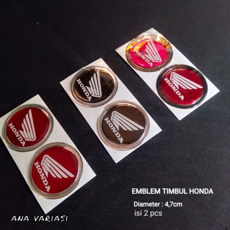 stiker timbul logo honda stiker timbul honda stiker honda bulat